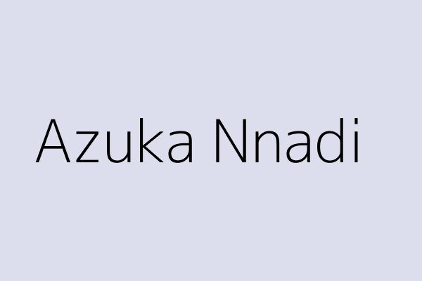 Azuka Nnadi